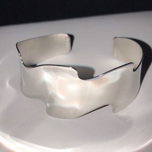 Sterling Silver Fancy Cuff Bracelet